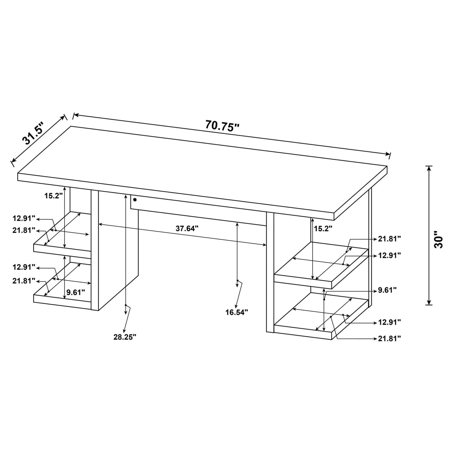 ALICE WRITING DESK 801455