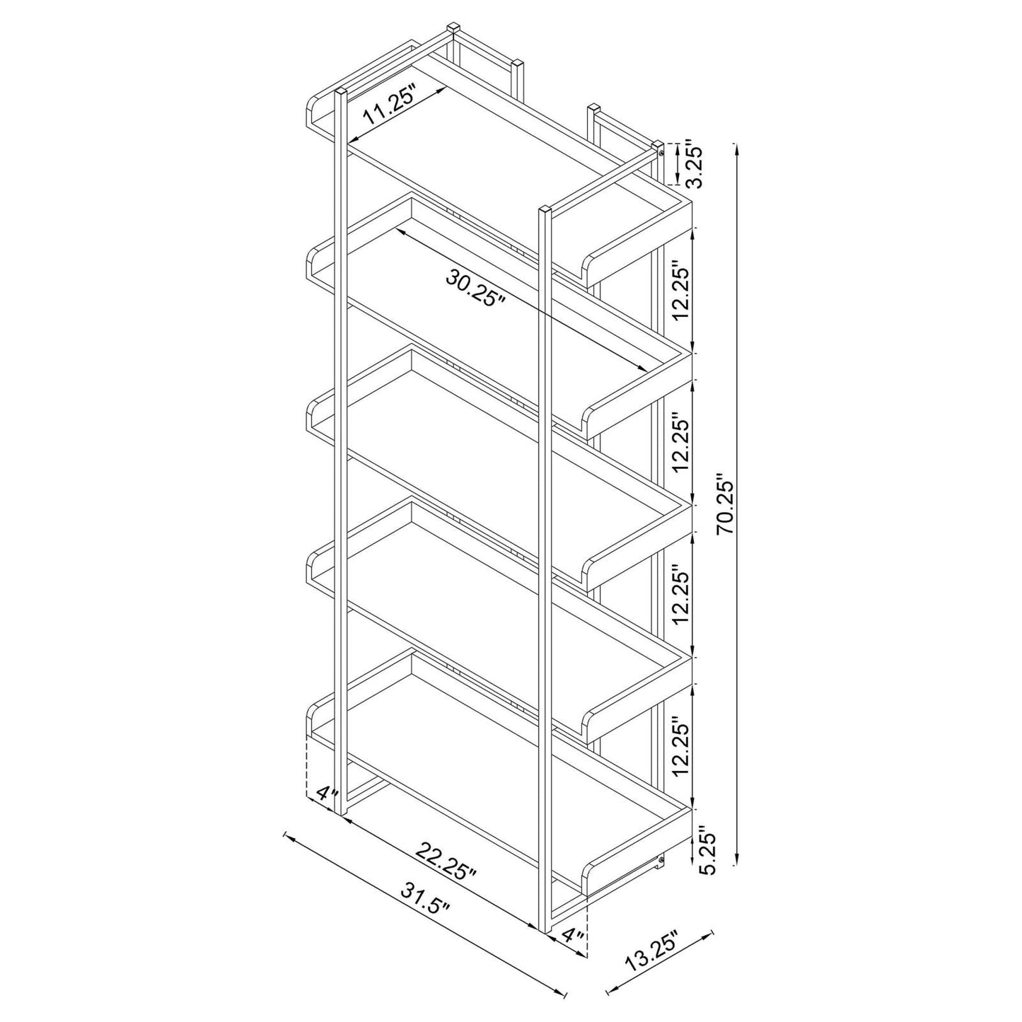 ANGELICA BOOKCASE 801493