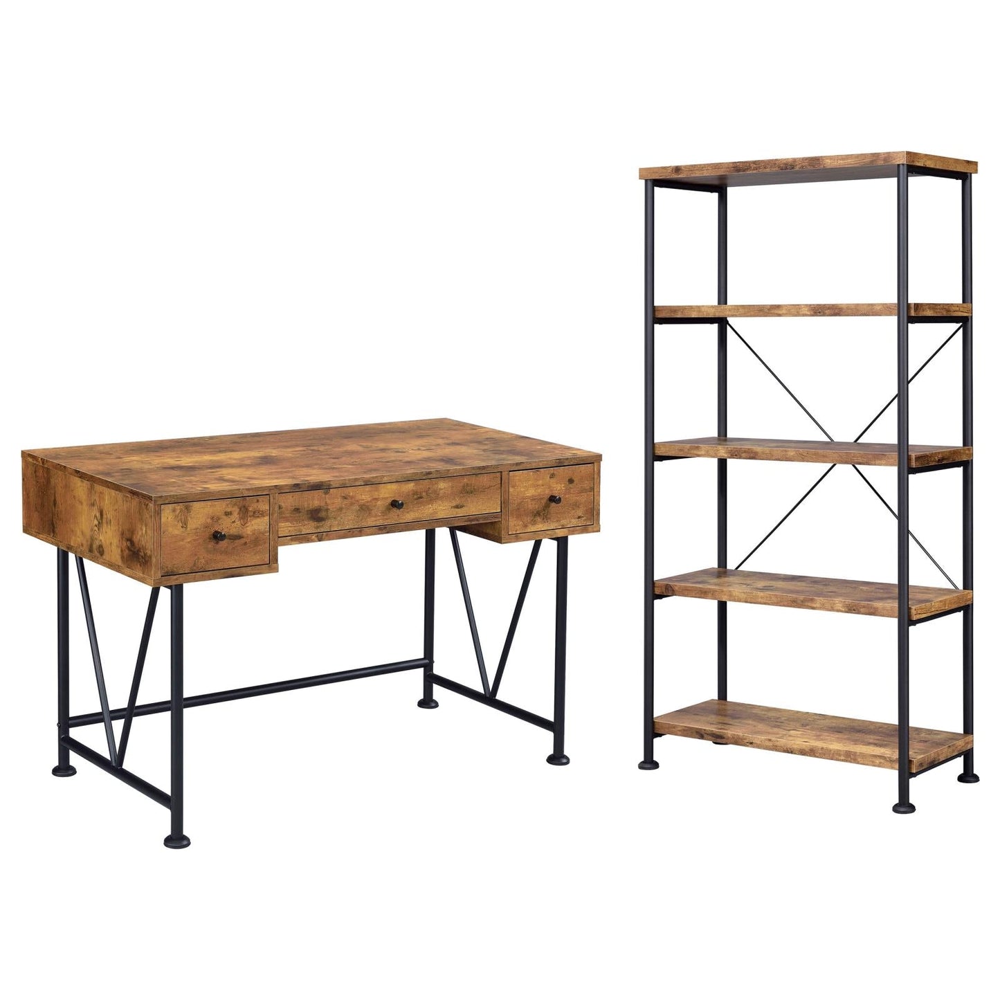 ANALIESE 2PC SET (DESK+BOOKCASE) 801541-S2