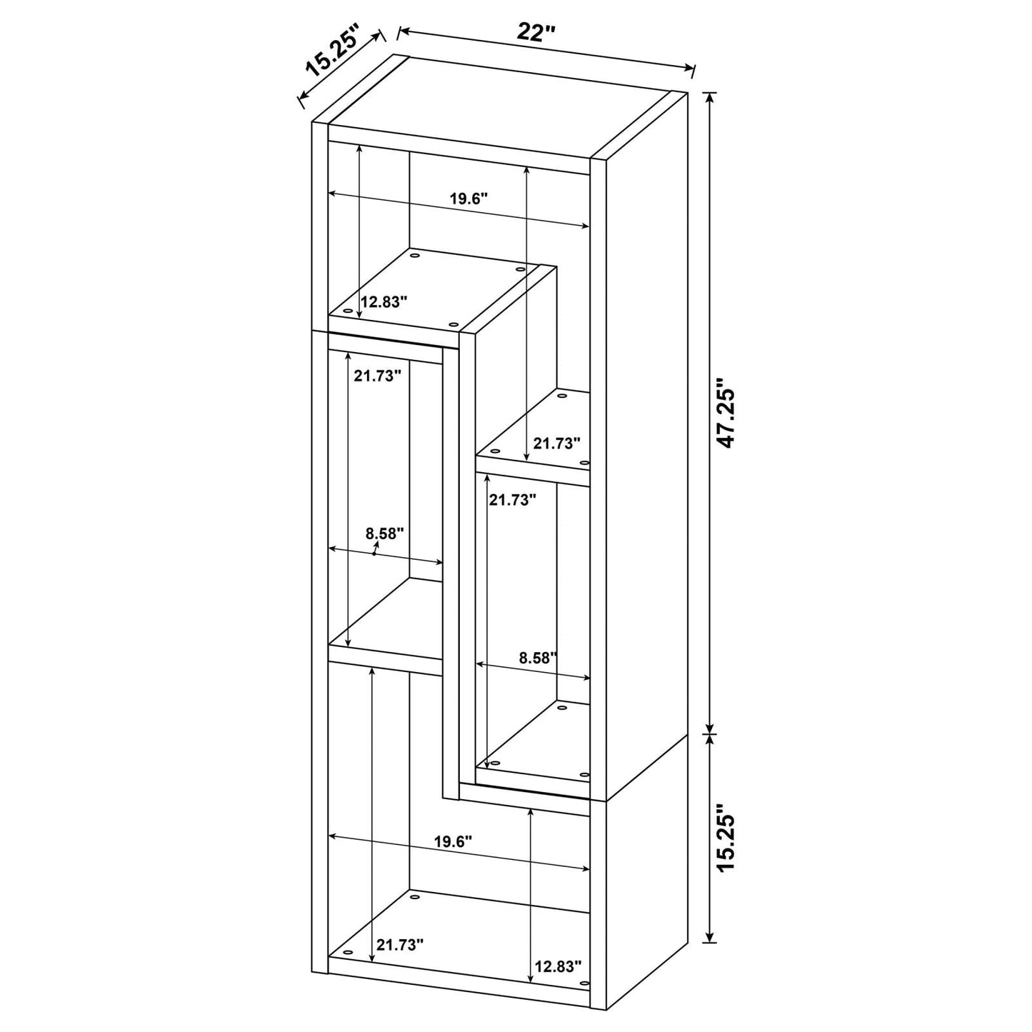 VELMA BOOKCASE / TV CONSOLE 802330