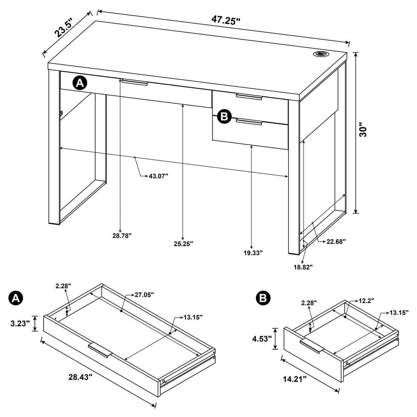 PATTINSON WRITING DESK 803370