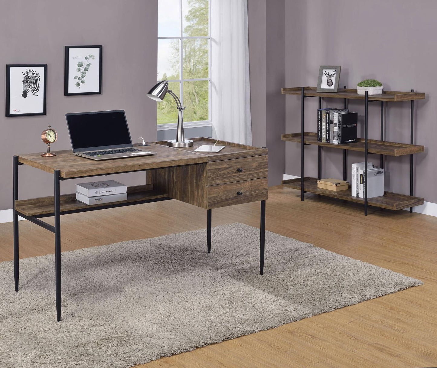 LAXTON WRITING DESK W/ OUTLET 804291