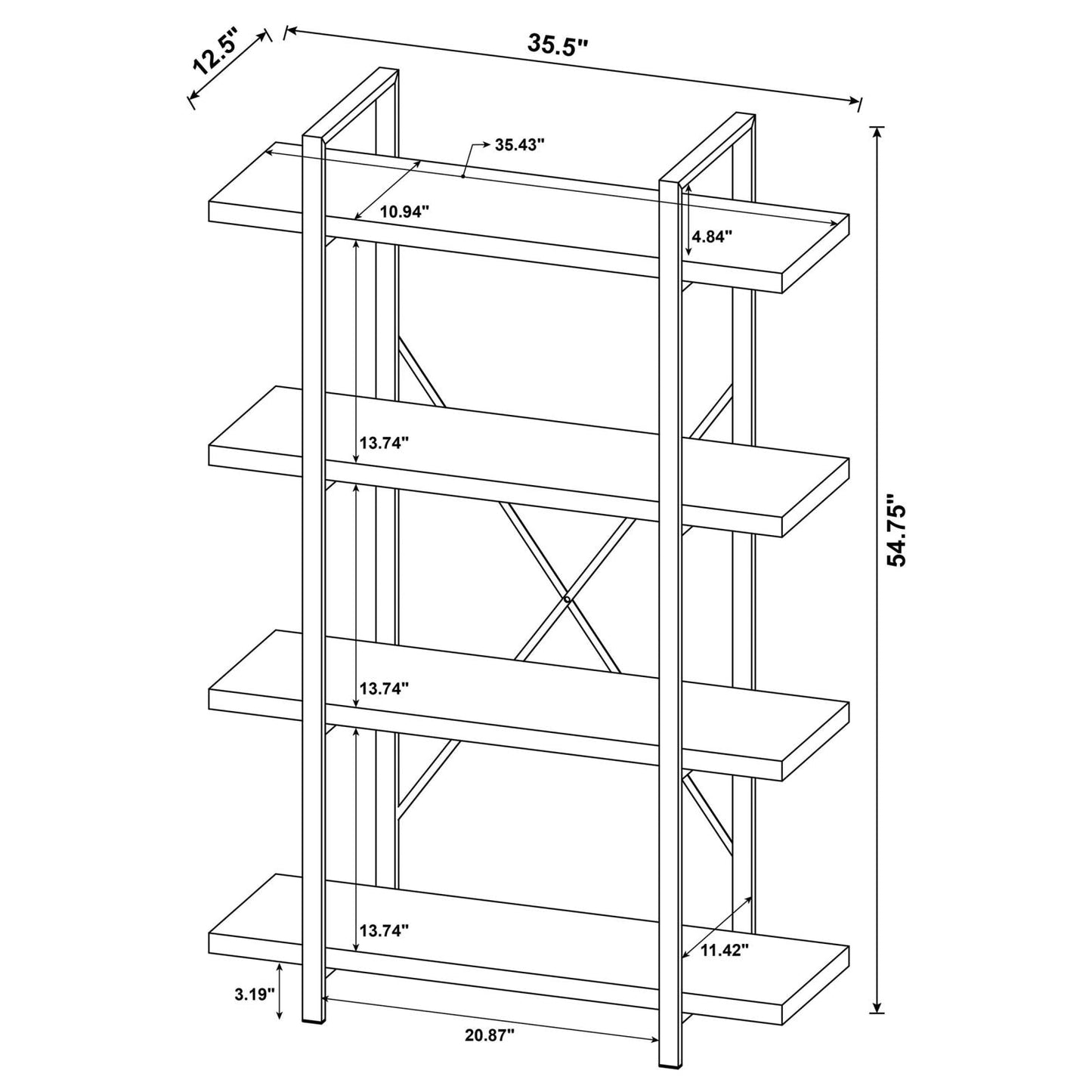BOOKCASE 804405
