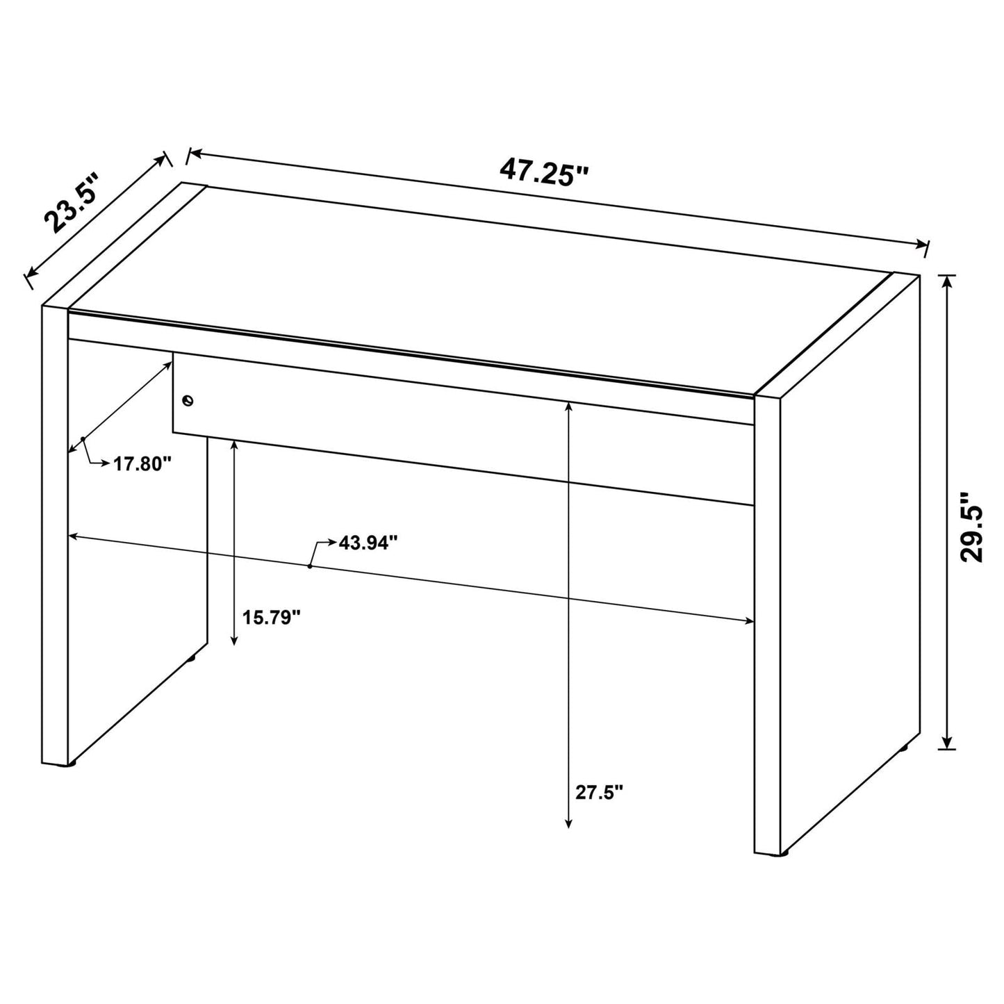 48" WRITING DESK 805621