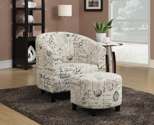 ACCENTS ACCENT CHAIR WITH OTTOMAN 900210