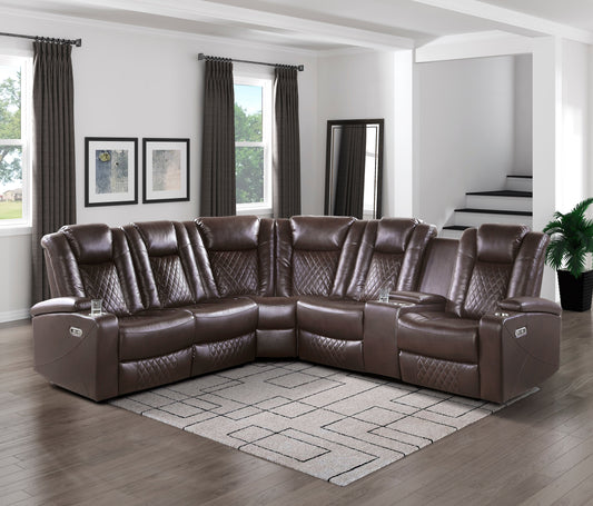 Caelan Collection 3-Piece Reclining Sectional 9366DB*SC