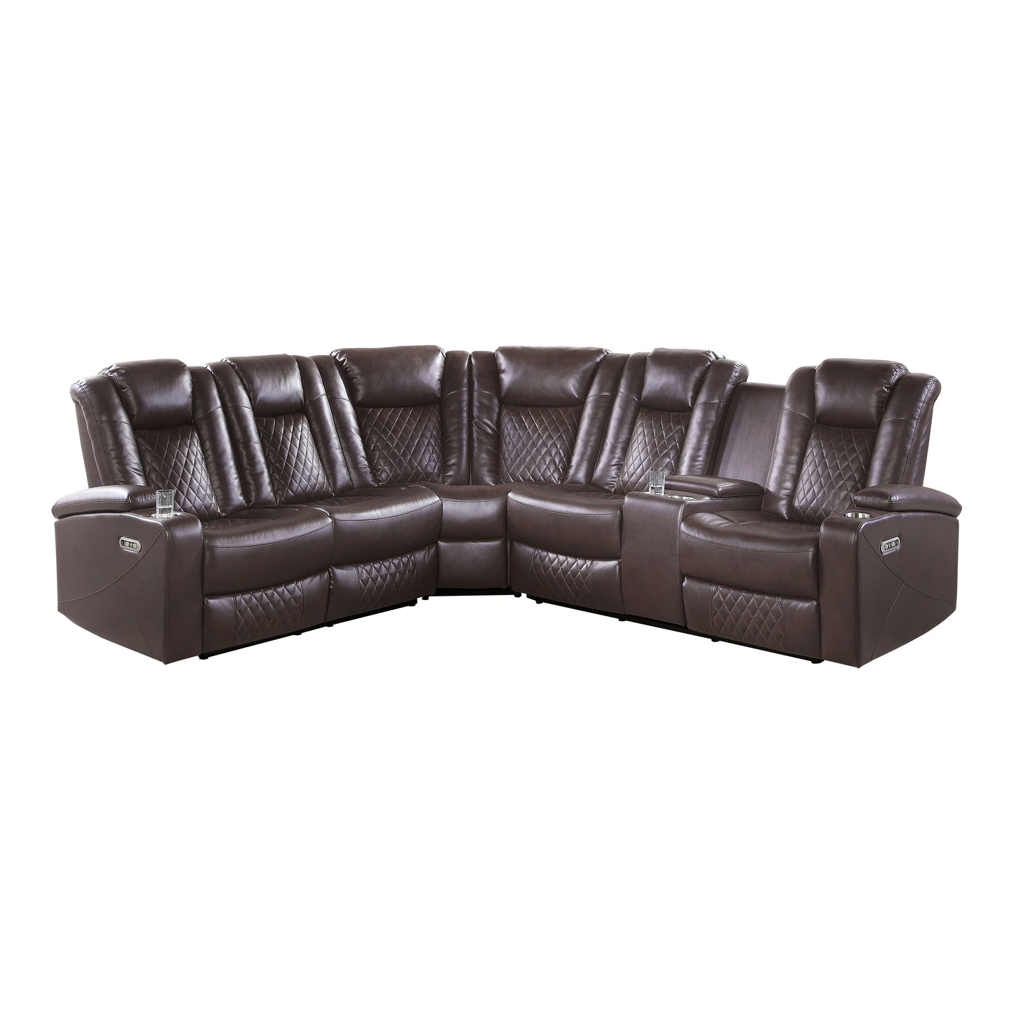 Caelan Collection 3-Piece Reclining Sectional 9366DB*SC