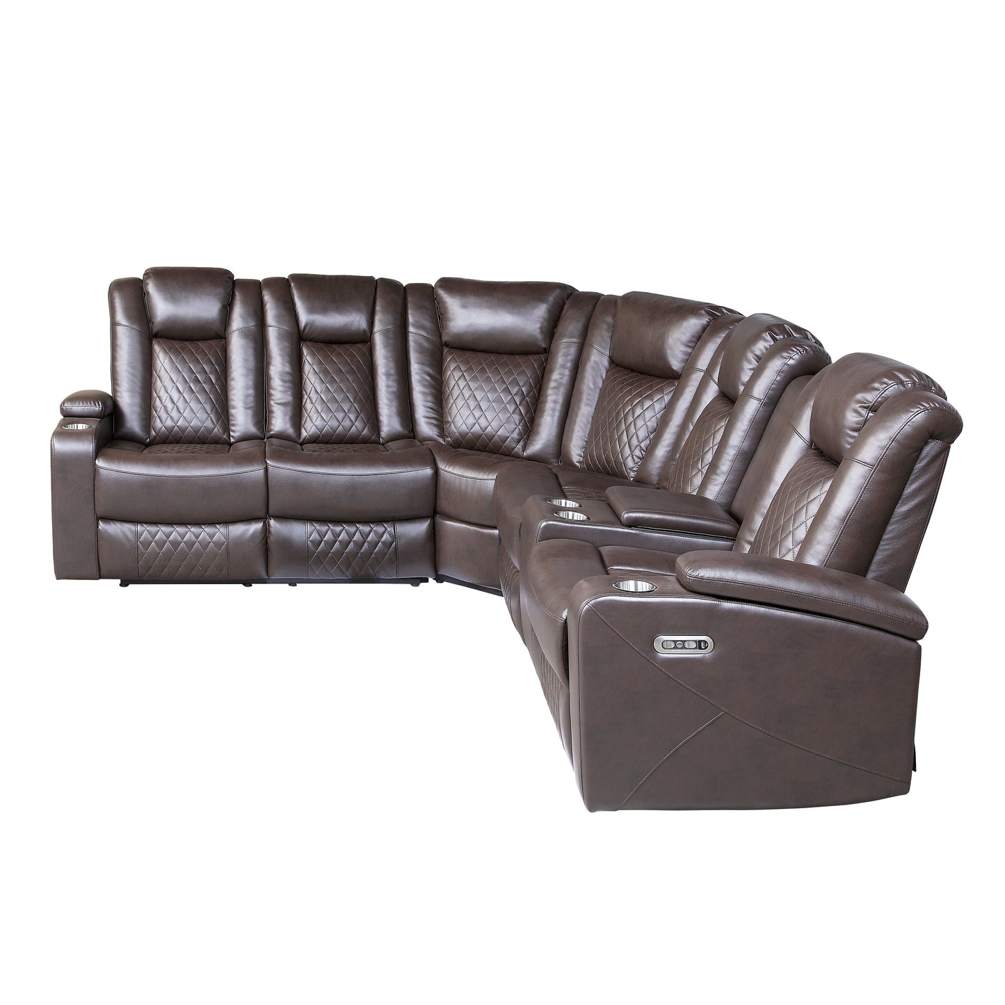 Caelan Collection 3-Piece Reclining Sectional 9366DB*SC