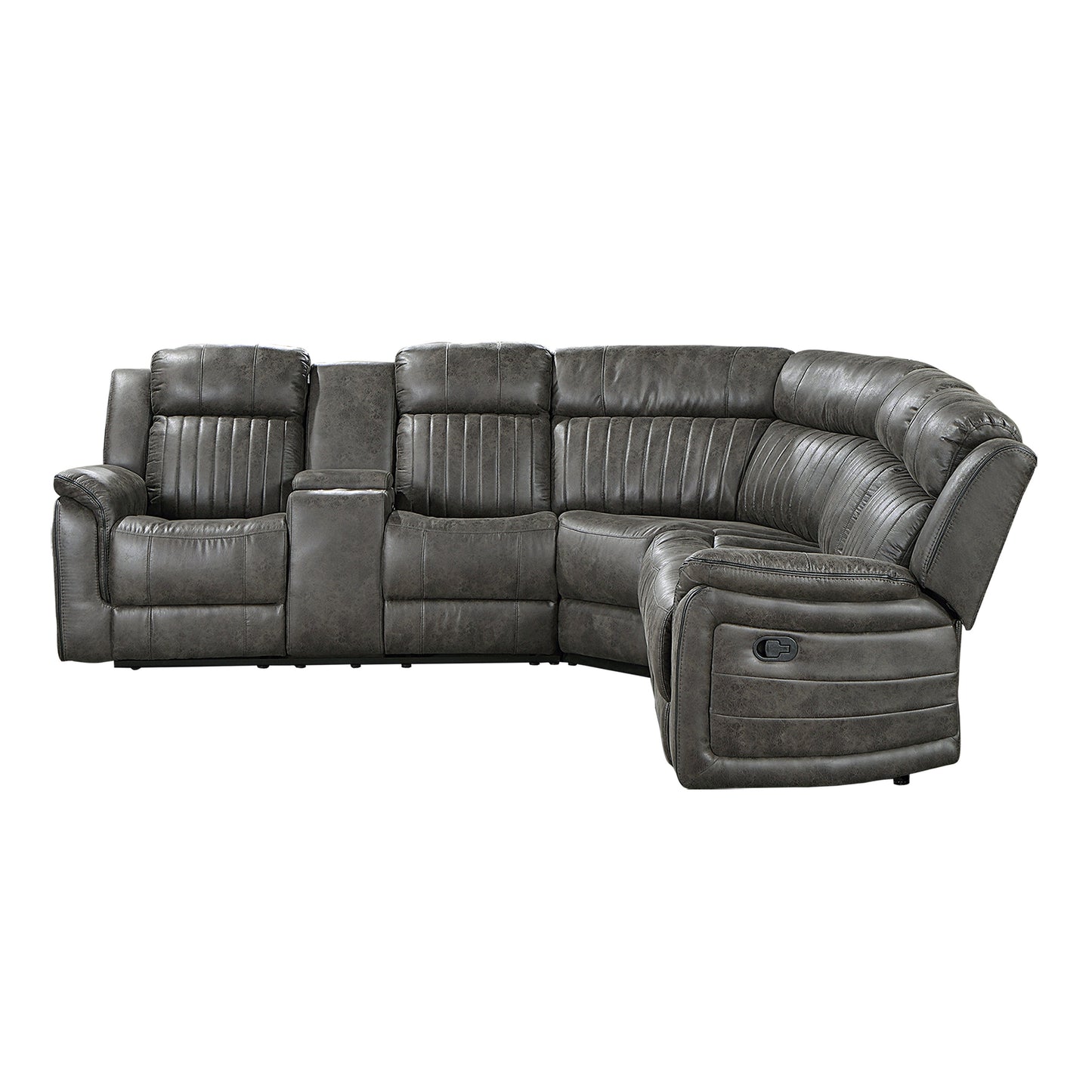 Centeroak Collection 9479S 3-Piece Reclining Sectional with Left Console