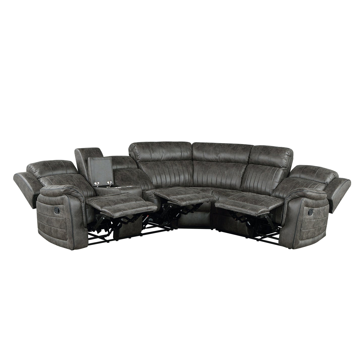 Centeroak Collection 9479S 3-Piece Reclining Sectional with Left Console