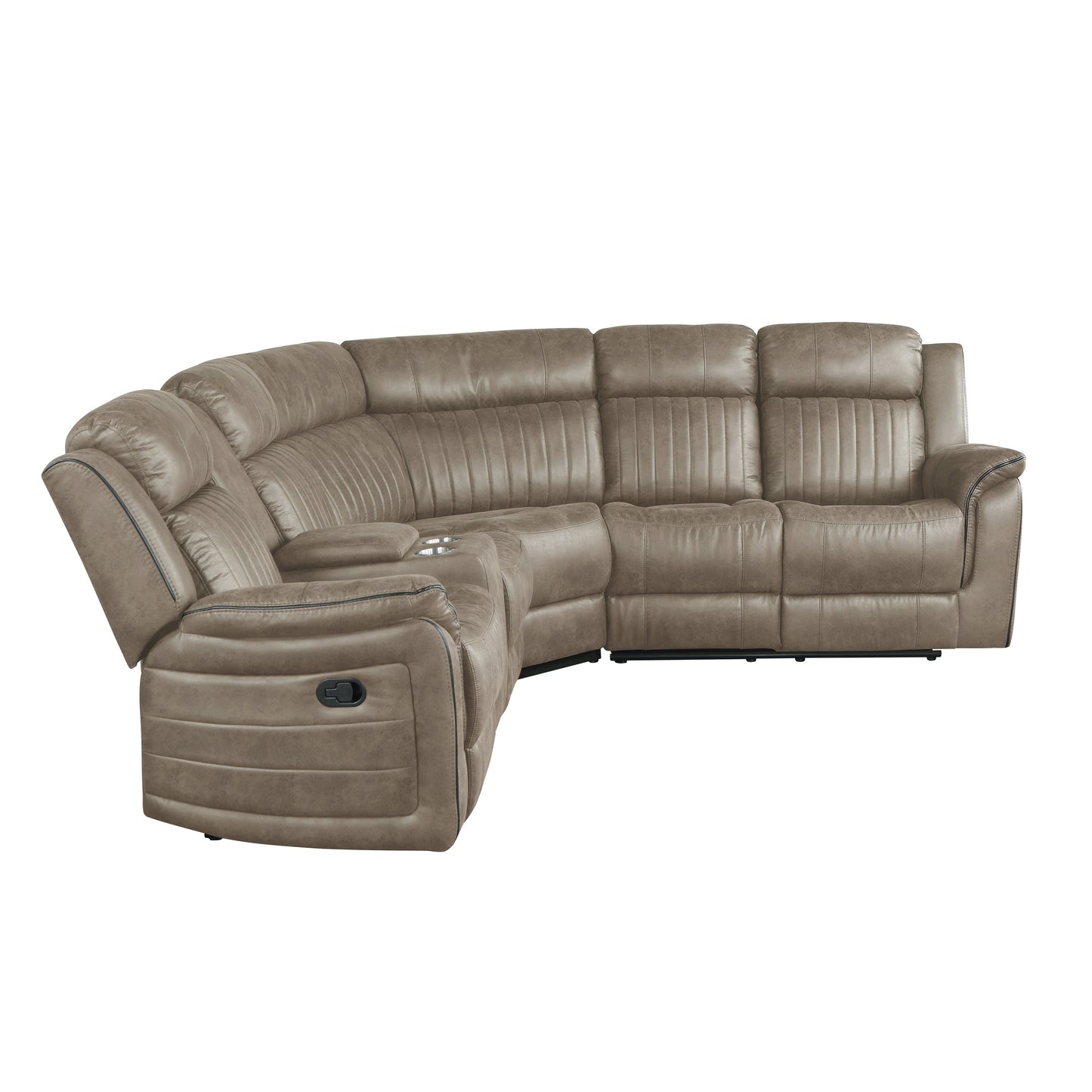 Centeroak Collection 9479S 3-Piece Reclining Sectional with Left Console