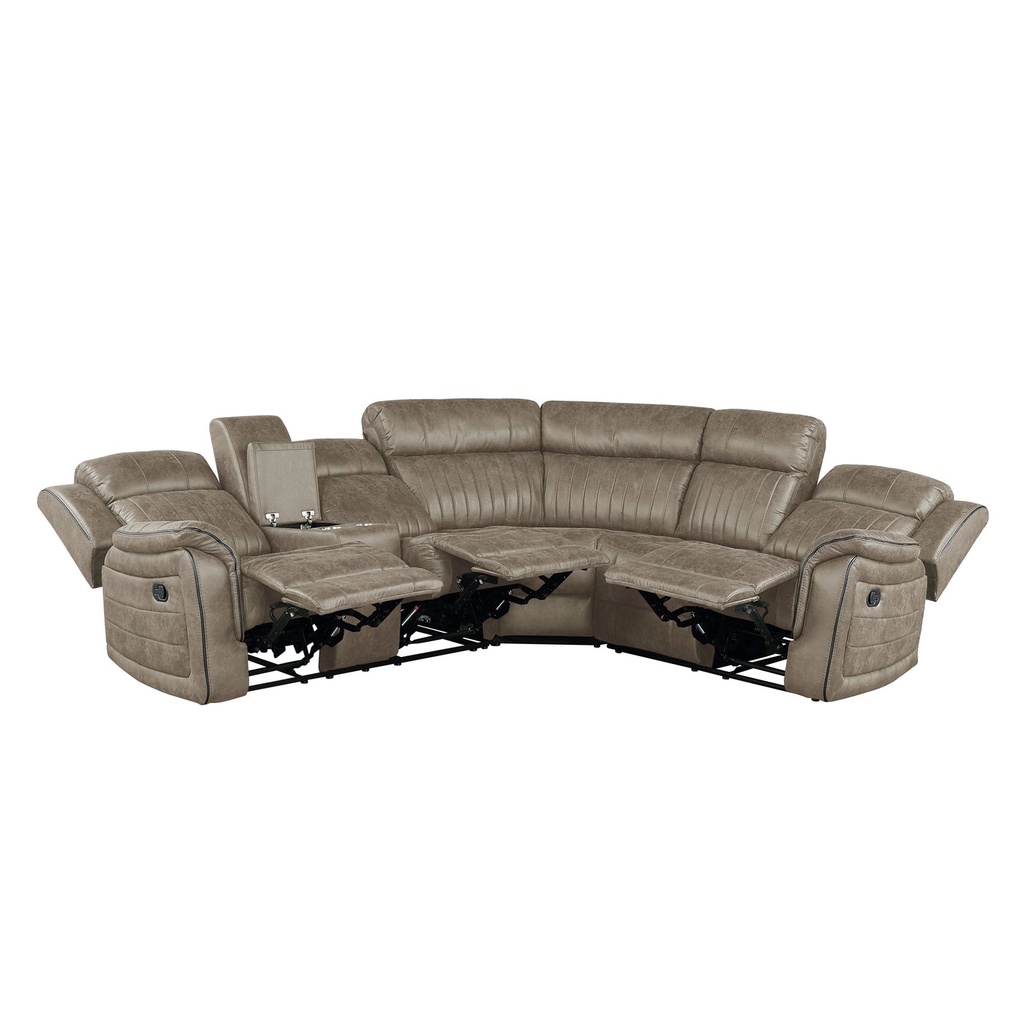 Centeroak Collection 9479S 3-Piece Reclining Sectional with Left Console