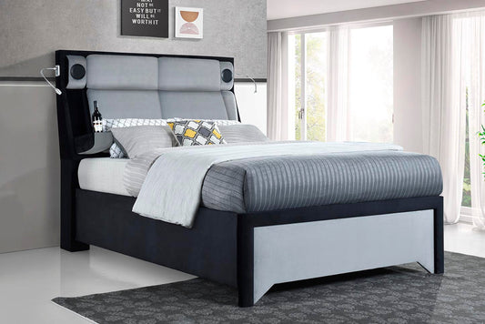 Leen Queen Bed w/Speakers