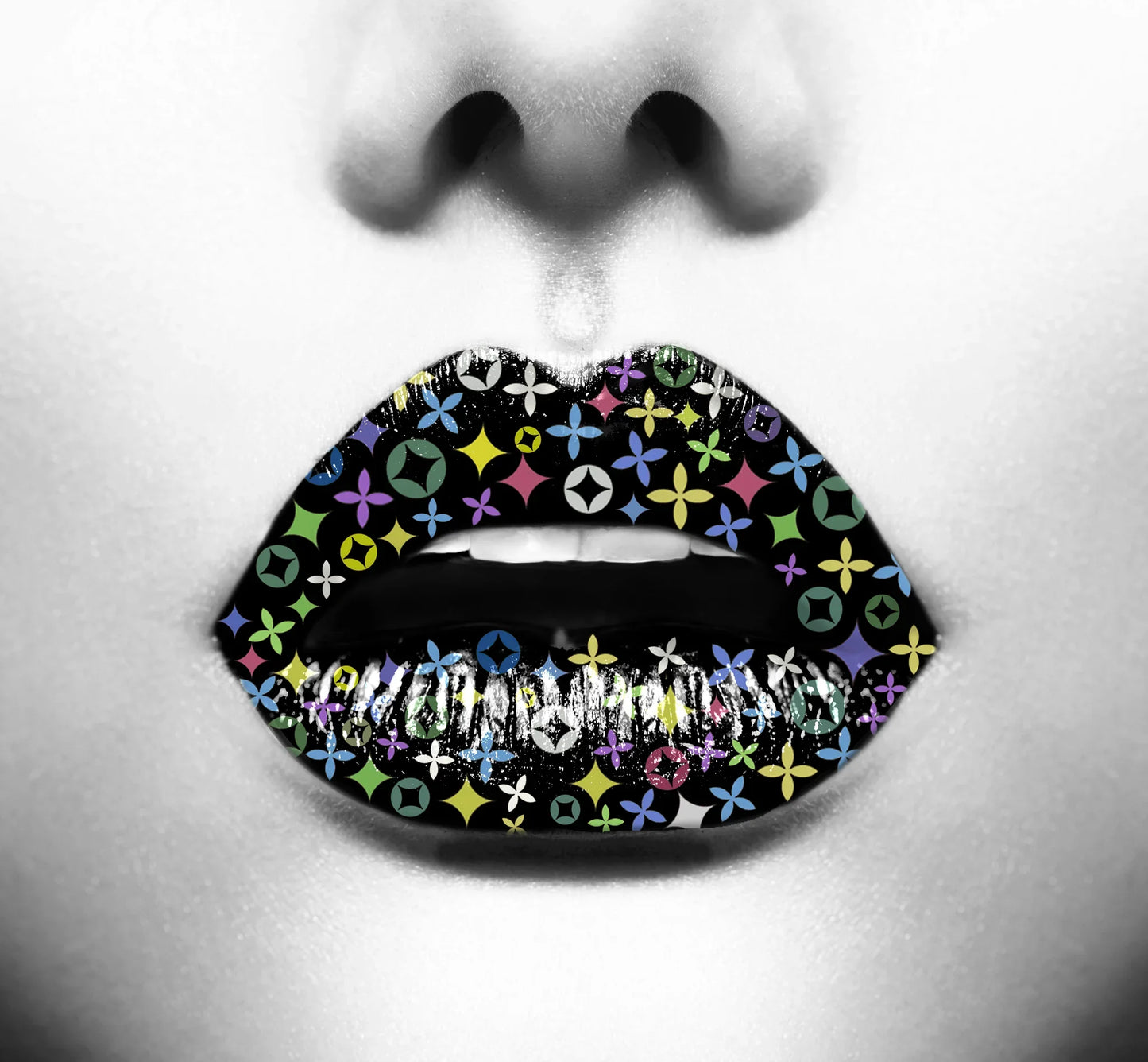 Luxury Women Lips Glass Wall Art SHR0033