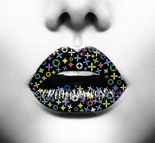 Luxury Women Lips Glass Wall Art SHR0033