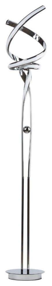 Finesse Decor Munich LED Chrome 63" Floor Lamp // Dimmable