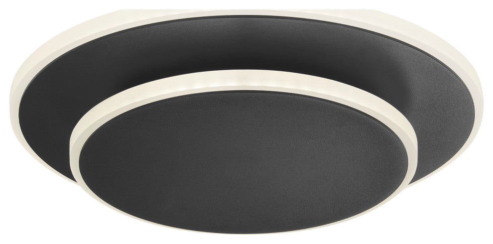 Luna Eclipse Two Circle Multiuse Lamp, Black