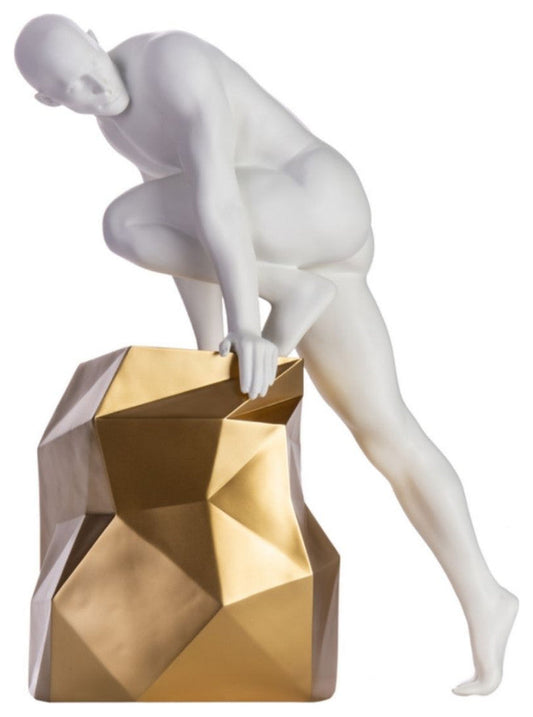 Sensuality Man Large, White and Gold