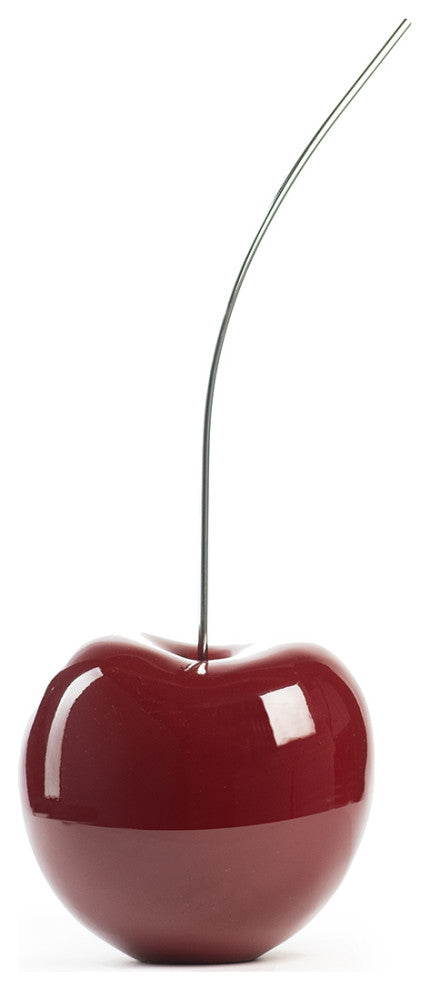 Finesse Decor Cherry Sculpture, Red Wine, Large
