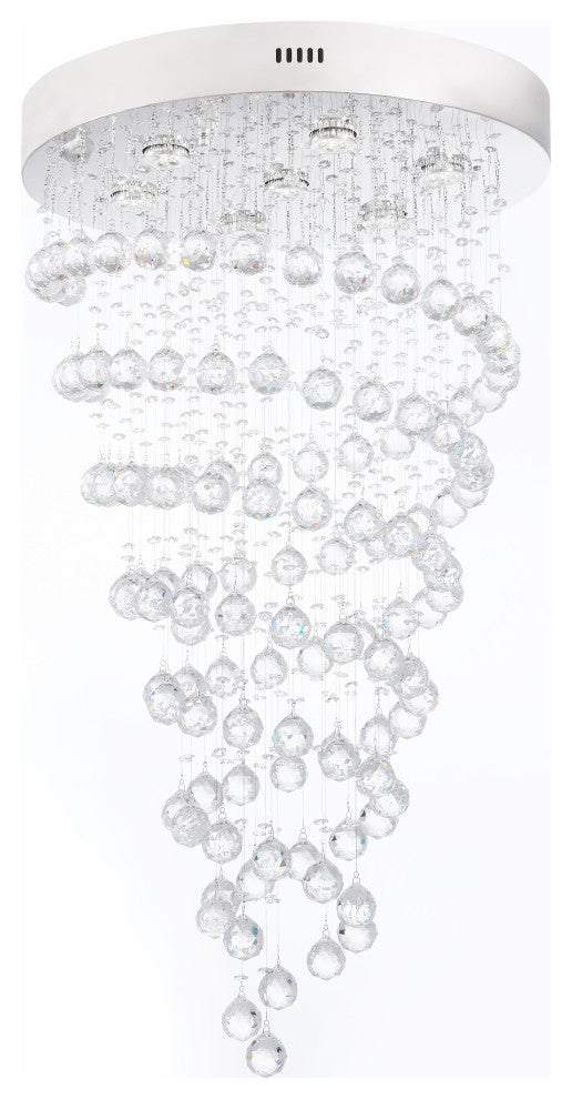 Crystal Chandelier Double Helix, 7 Light