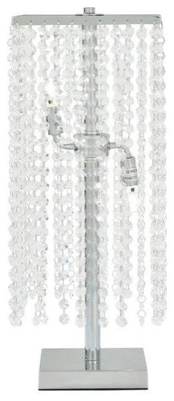 Finesse Decor Crystal Strands Table Lamp, 2-Lights