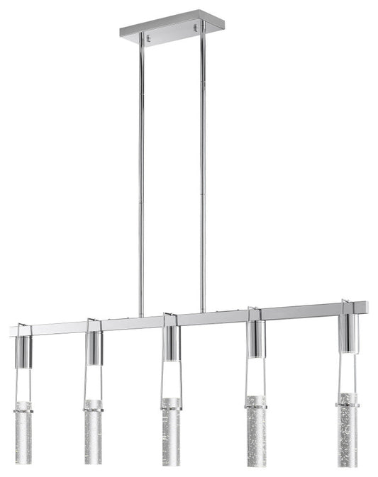 Harmony 5 Light Chandelier, Chrome