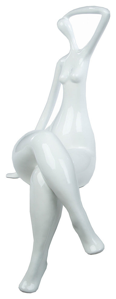 Finesse Decor Isabella Resin Sculpture, White
