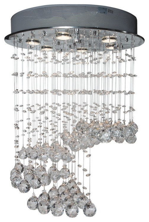 Finesse Decor Grand Crystal Waterfall, Small 6-Lights
