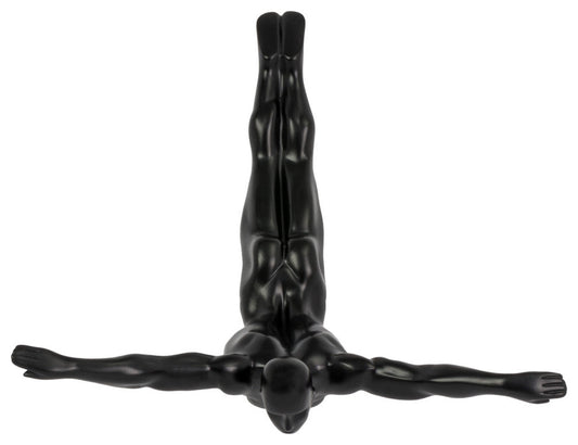 Finesse Decor Wall Diver Sculpture, Large, Black