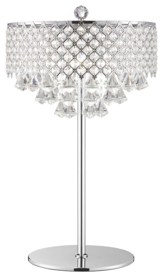 Finesse Decor Grand Chrome Table Lamp, 6-Lights