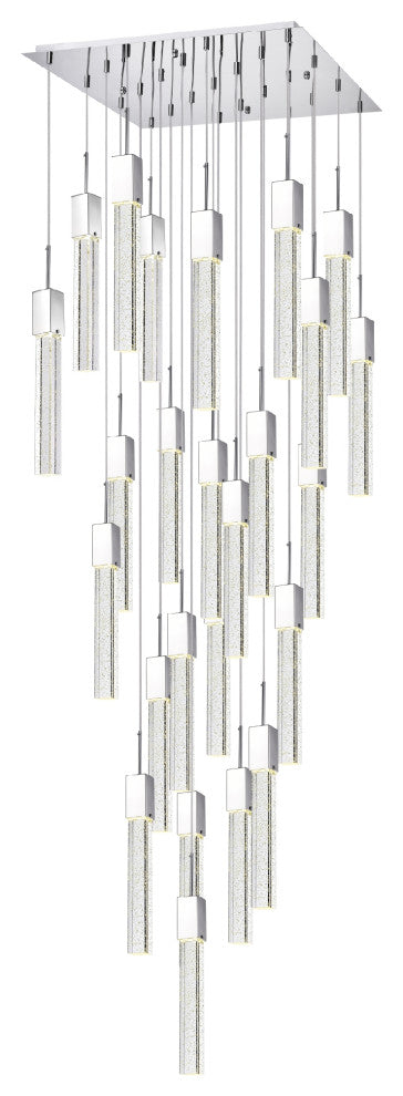 Finesse Decor Sparkling Night Chandelier Vertical, 25-Lights