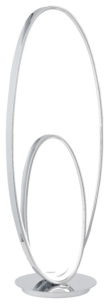 Milan Chrome Table Lamp // LED Strip & Touch Dimmer