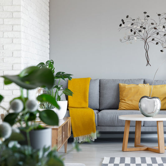 Finesse Decor Cherry Sculpture, Chrome, Medium