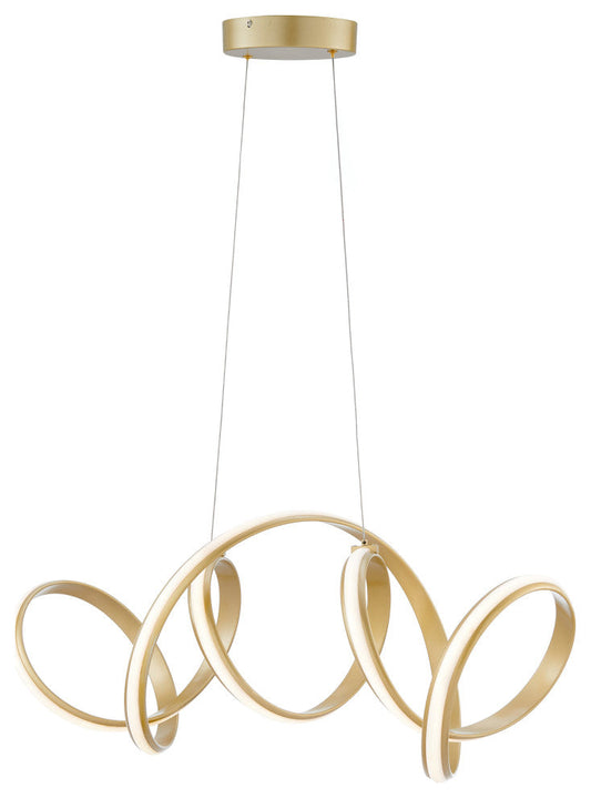 Seville LED Chandelier, Gold