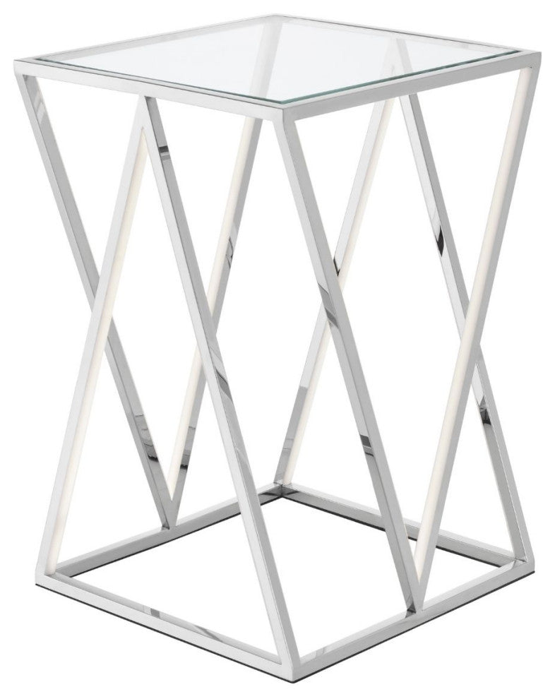 Finesse Decor LED Side Table, Square, Small